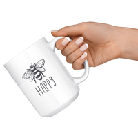 Bee Happy Mug - 15oz